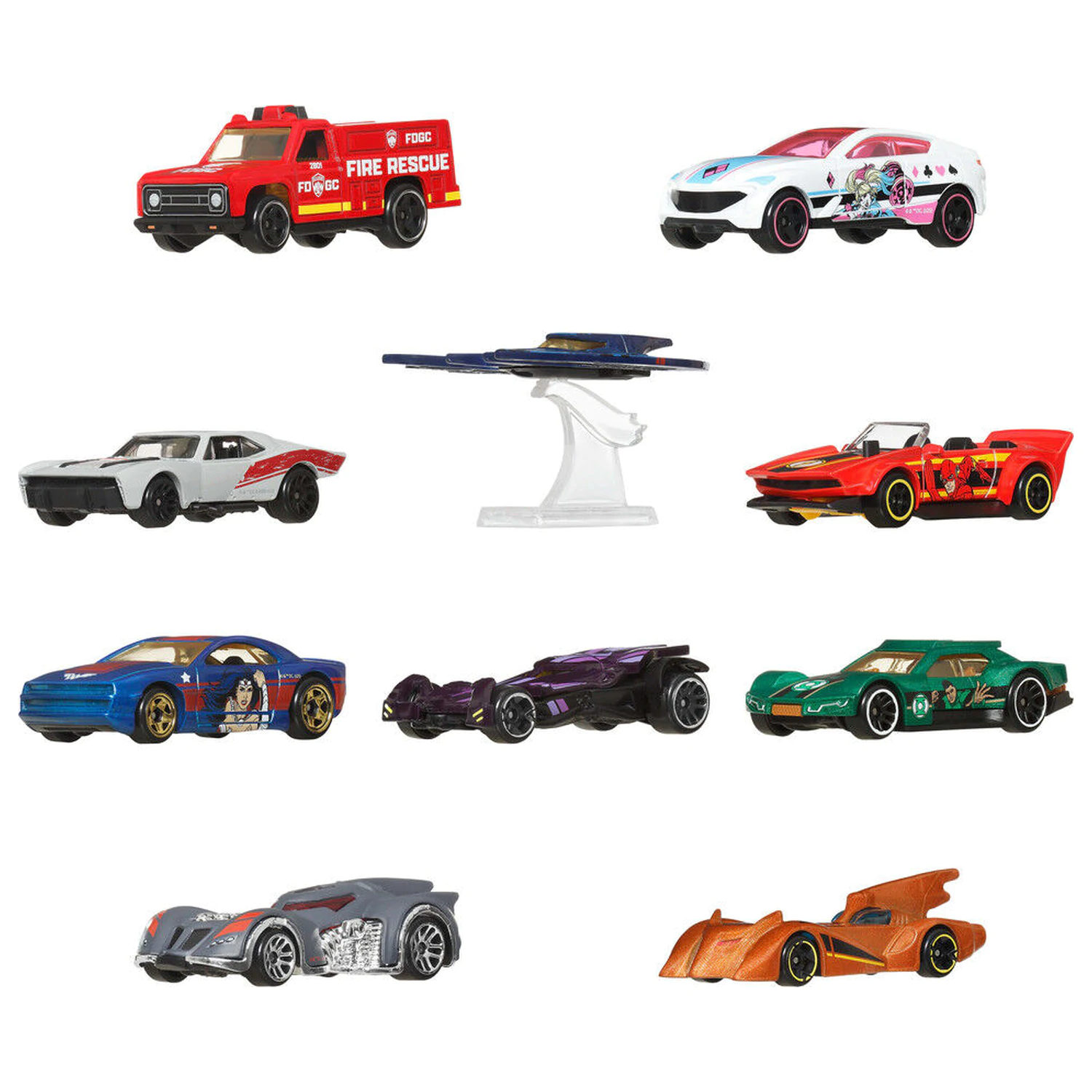 Hot Wheels DC Universe Batman balenie 10 vozidiel produktová fotografia