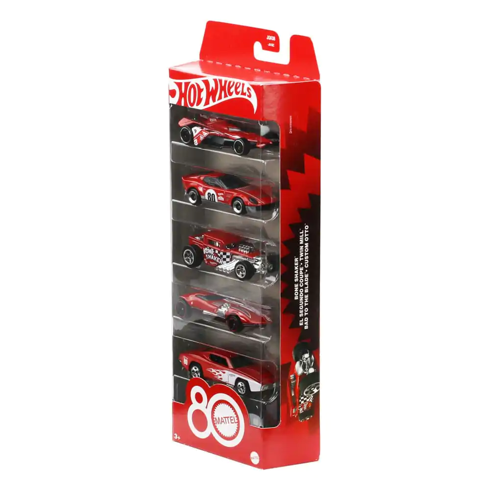 Hot Wheels Diecast Vozidlo 5-balenie 1/64 80. výročie produktová fotografia