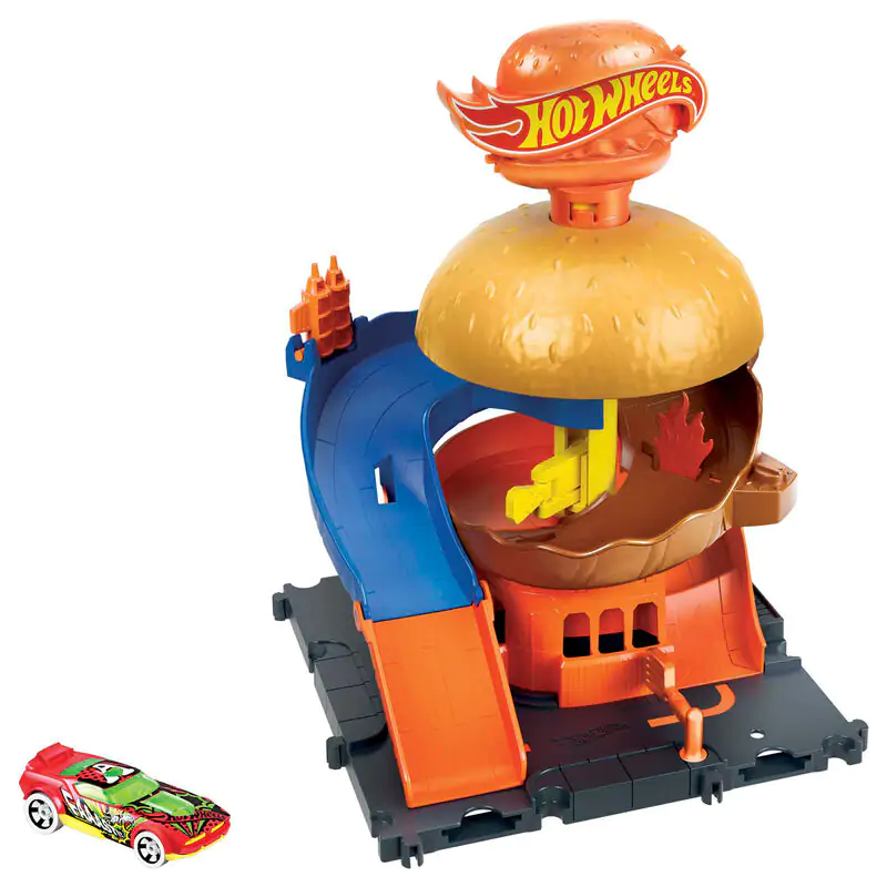 Hot Wheels Downtown Burger Drive-Thru produktová fotografia