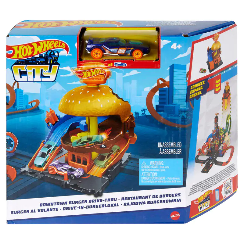 Hot Wheels Downtown Burger Drive-Thru produktová fotografia