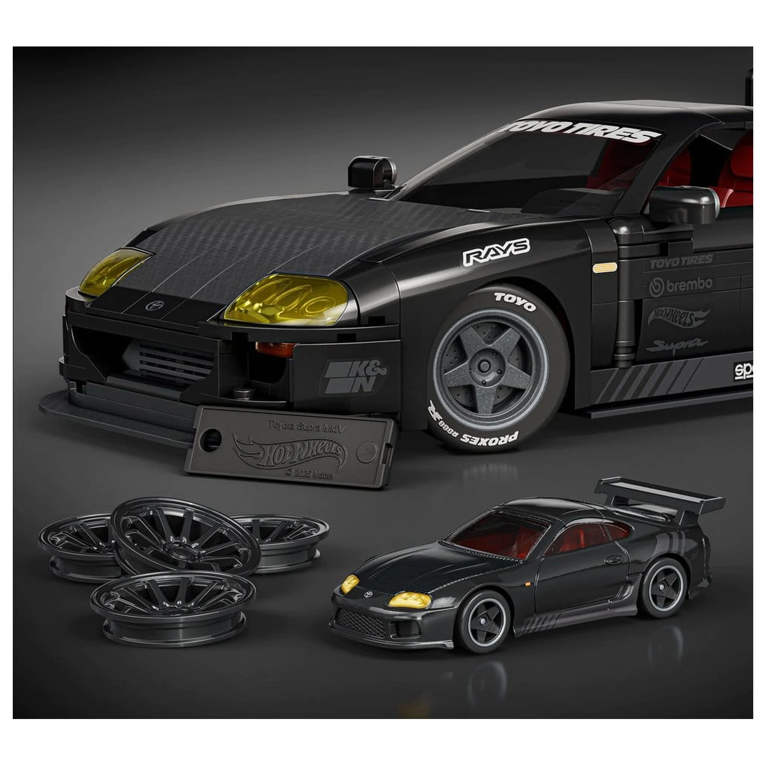 Hot Wheels Elite Mattel Brick Shop Stavebnica 1/16 '94 Toyota Supra MKIV produktová fotografia