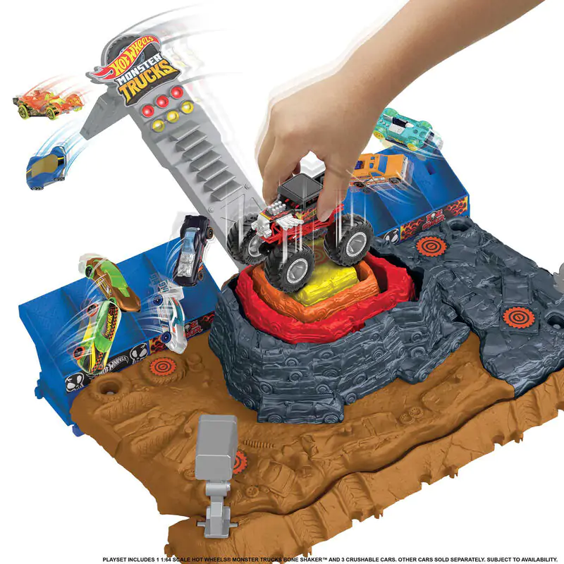 Hot Wheels Monster Trucks Arena Smashers Ultimate Crush Yard – Aréna produktová fotografia