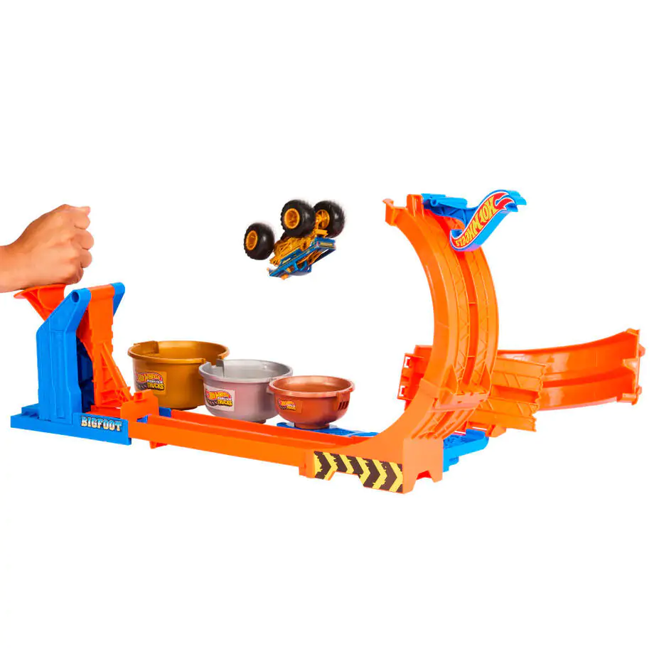 Hot Wheels Monster Trucks Loop and Flip Trofej Výzva Playset produktová fotografia