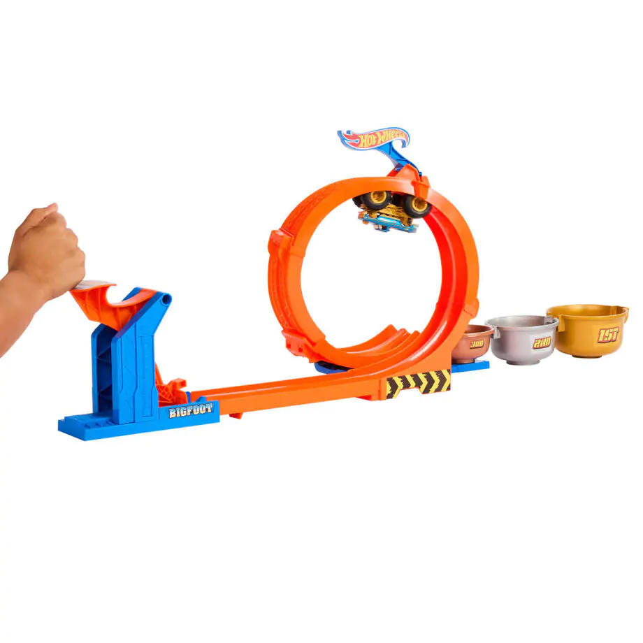 Hot Wheels Monster Trucks Loop and Flip Trofej Výzva Playset produktová fotografia