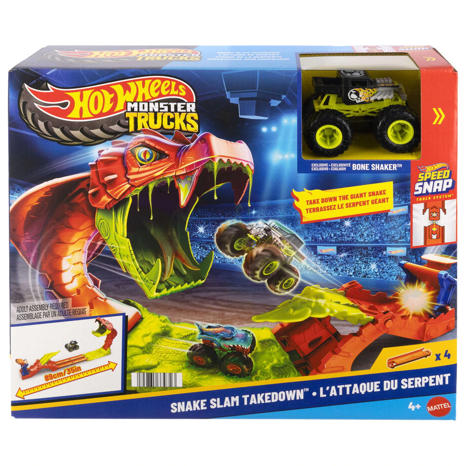 Hot Wheels Monster Trucks Snake Bite hracia súprava produktová fotografia