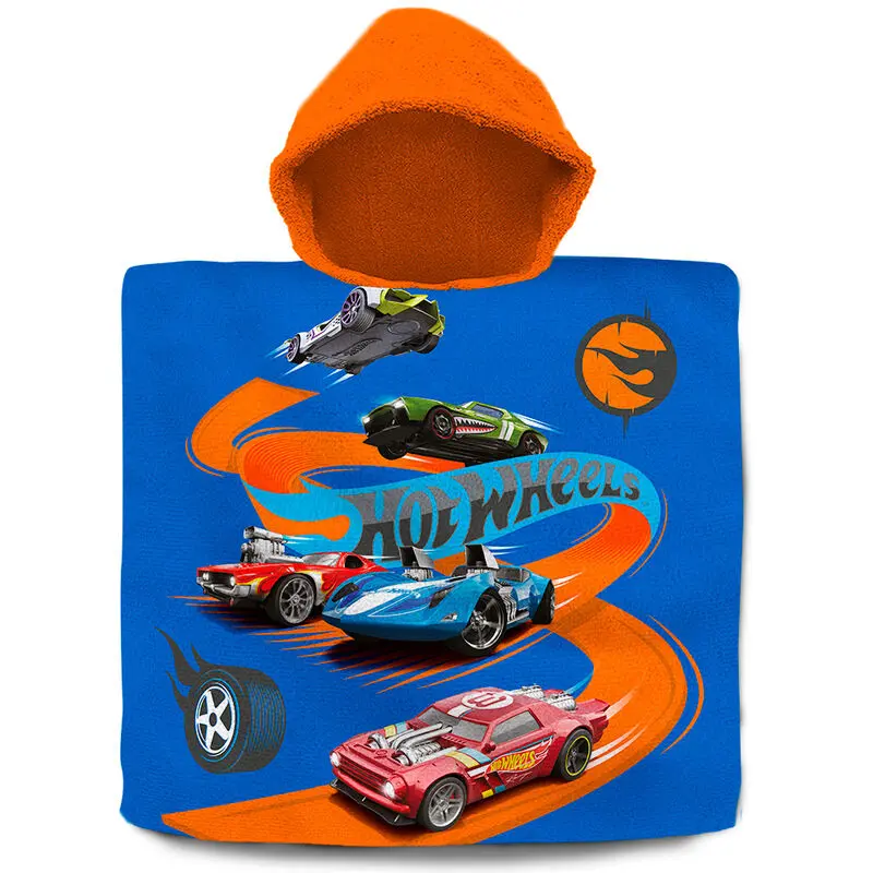 Hot Wheels bavlnený pončo uterák produktová fotografia