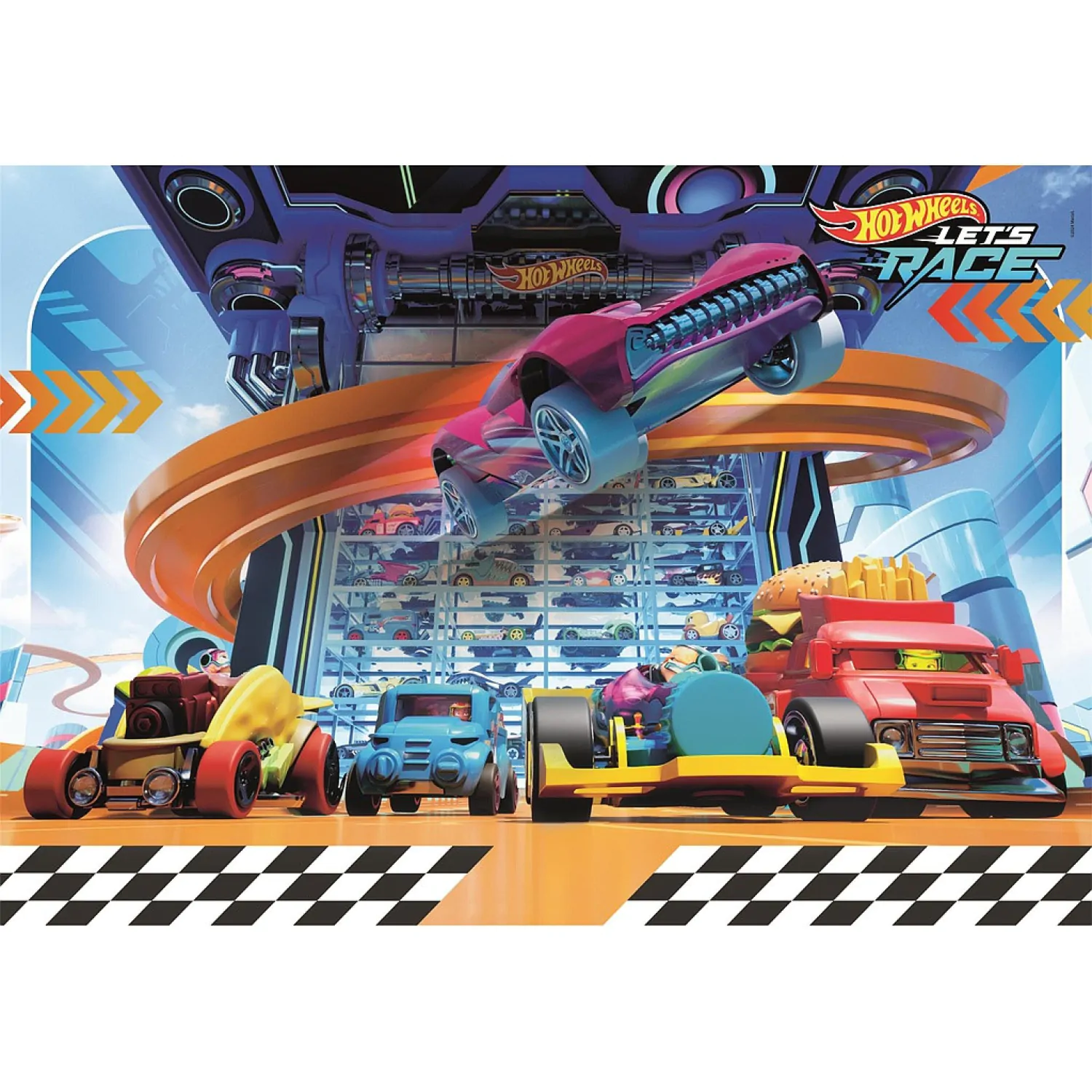 Hot Wheels puzzle 104 dielikov produktová fotografia