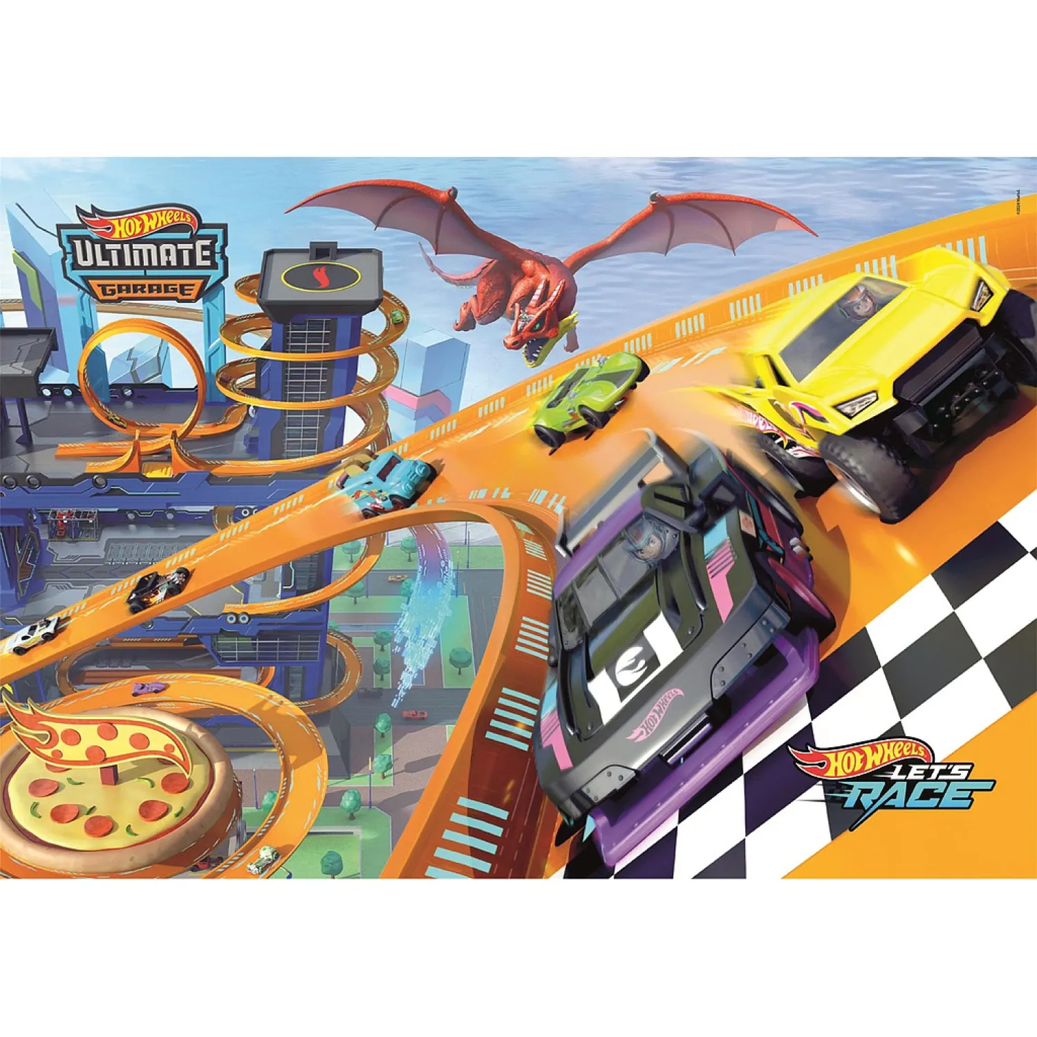 Hot Wheels puzzle 104 dielikov produktová fotografia