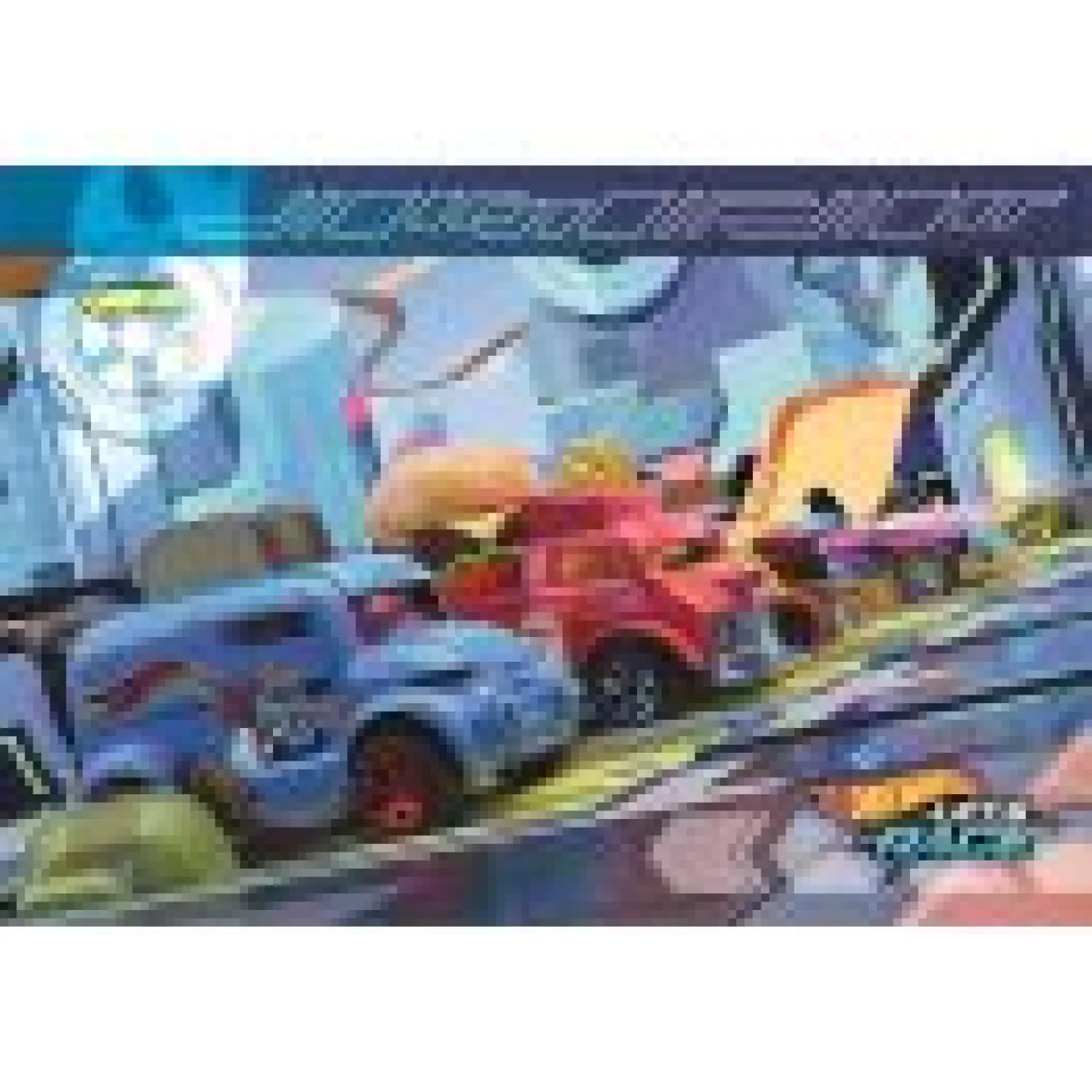 Hot Wheels puzzle 2 x 60 dielikov produktová fotografia