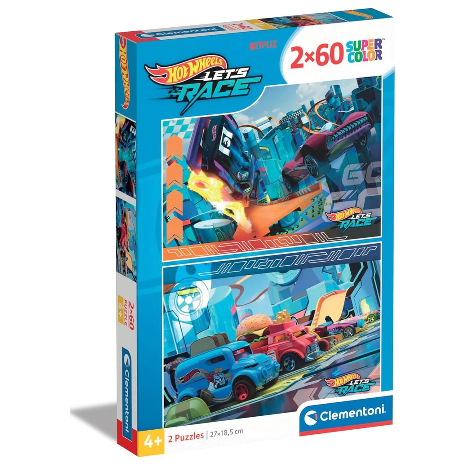 Hot Wheels puzzle 2 x 60 dielikov produktová fotografia