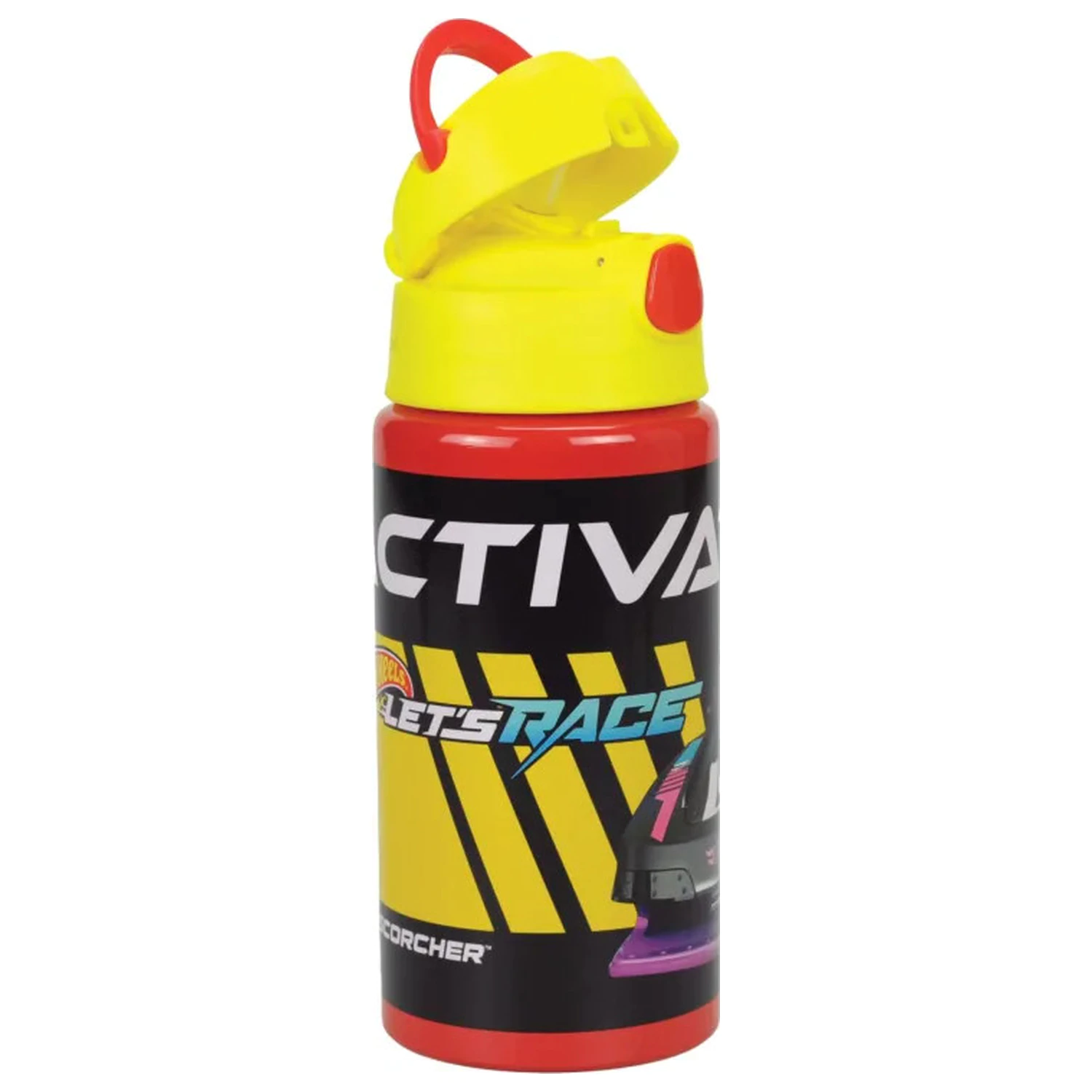 Hot Wheels Race hliníková fľaša so slamkou a vešiakom 500 ml produktová fotografia
