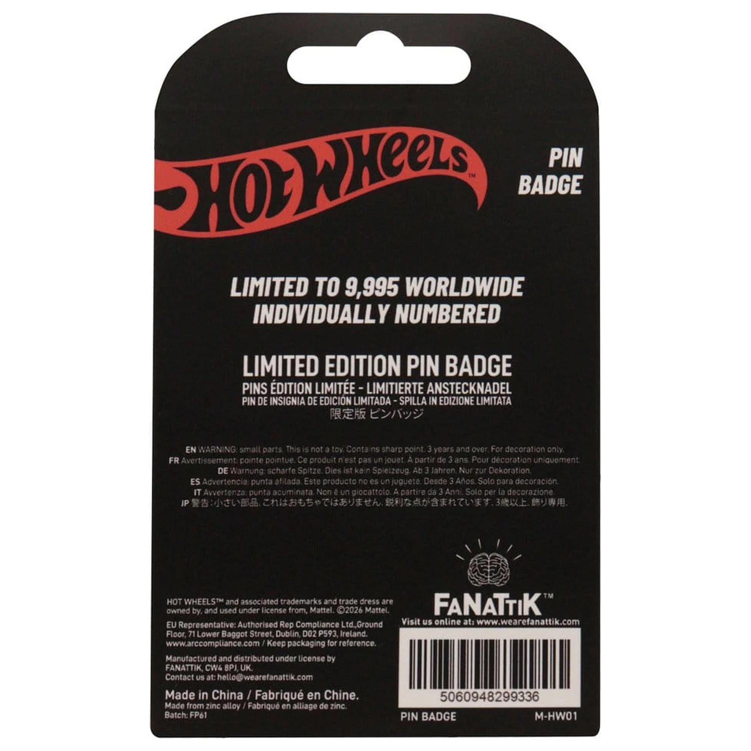 Hot Wheels odznakový špendlík Race Team Limited Edition produktová fotografia
