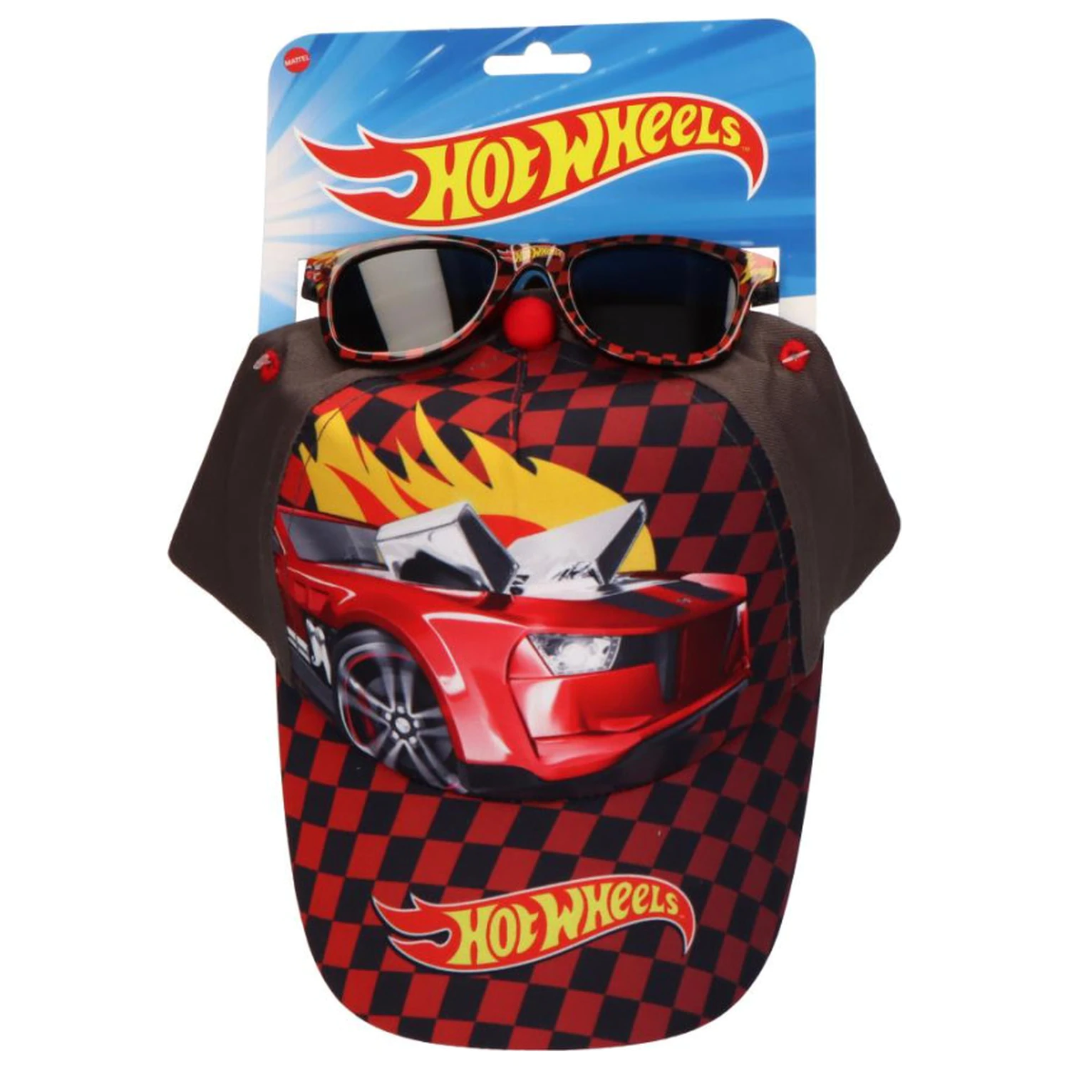 Hot Wheels Racing Slnečné okuliare a súprava bejzbalovej čiapky produktová fotografia