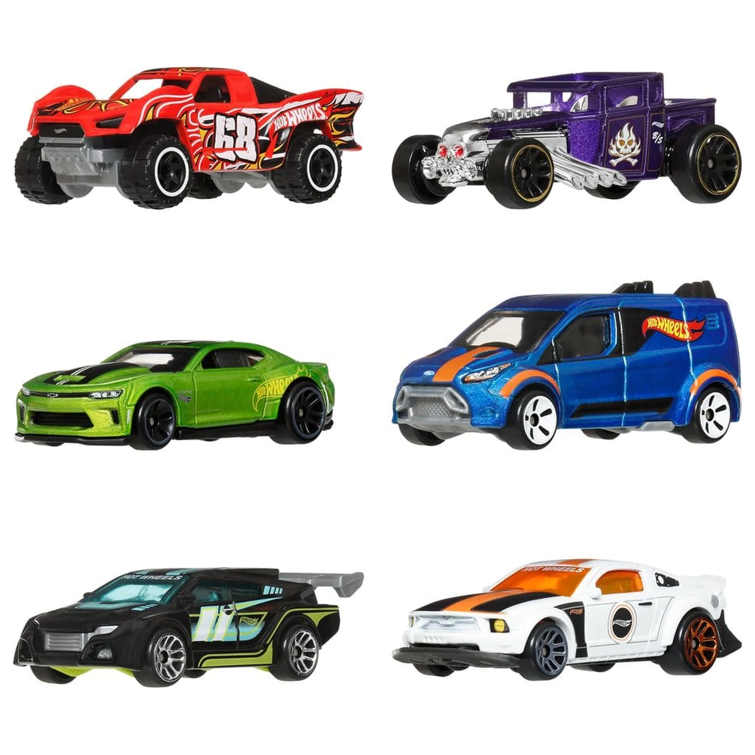 Hot Wheels Silver Series Die-Cast vozidlo, 6-balenie, 1/64 Legends produktová fotografia