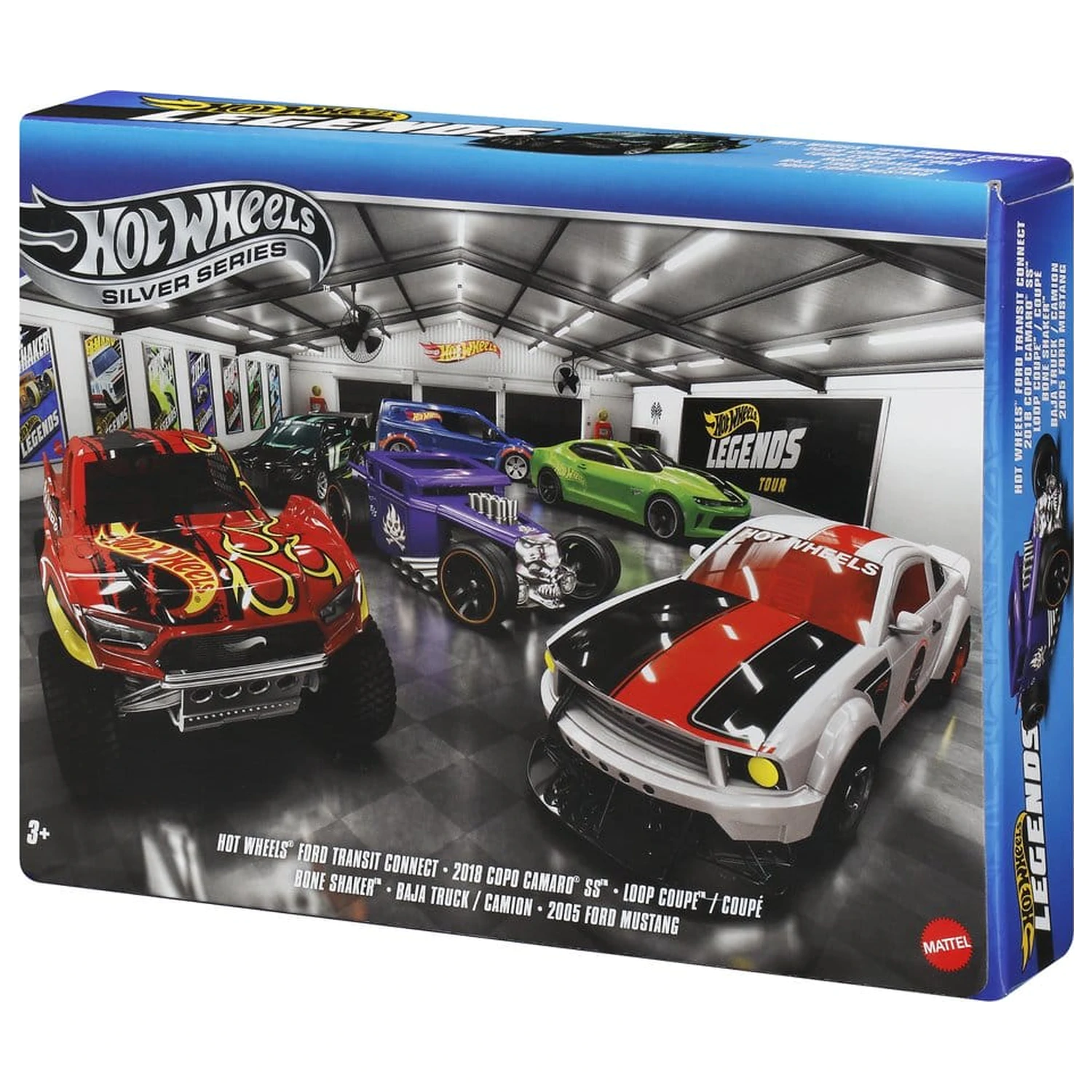 Hot Wheels Silver Series Die-Cast vozidlo, 6-balenie, 1/64 Legends produktová fotografia