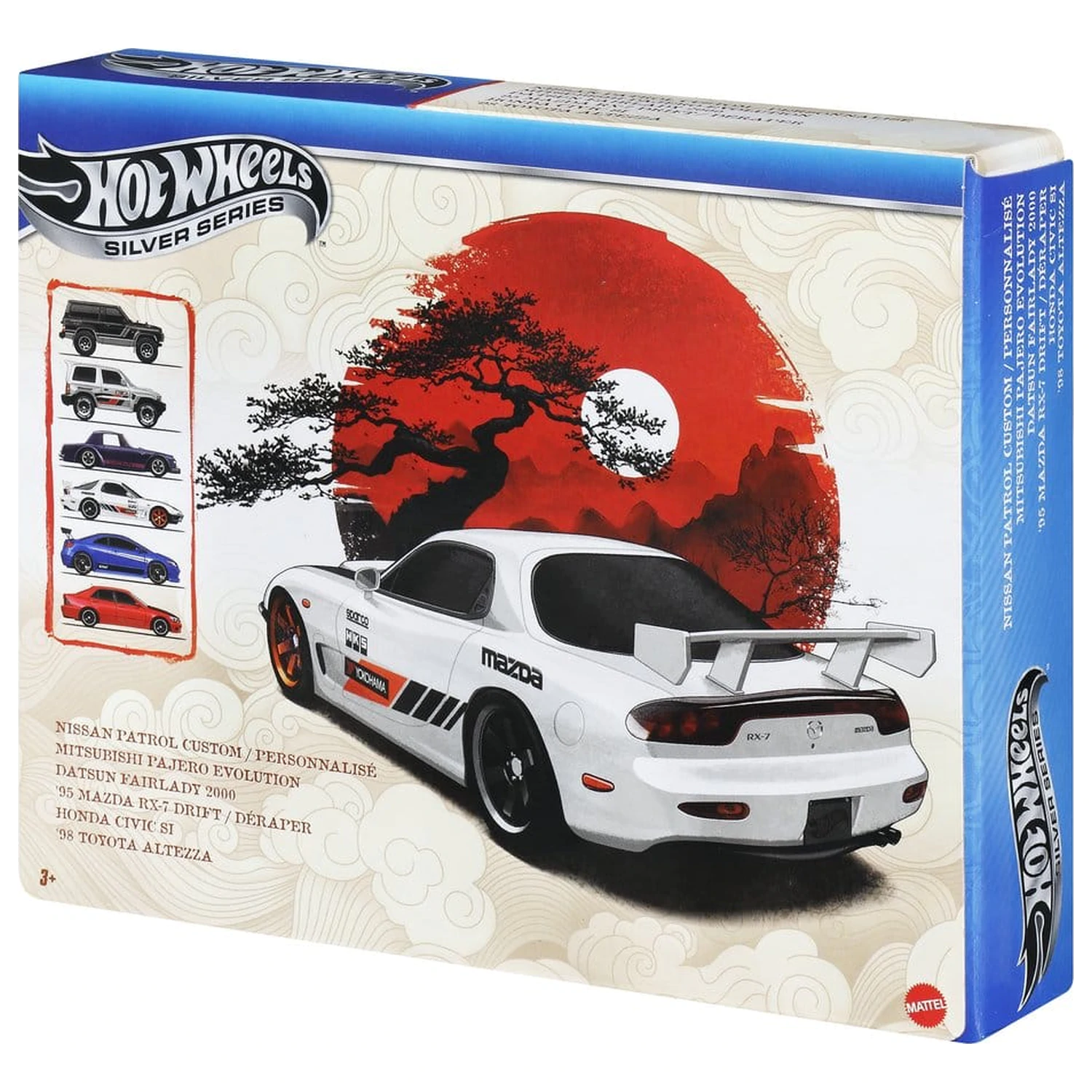 Hot Wheels Silver Series modelové vozidlo 6-balenie 1/64 Streets of Japan produktová fotografia