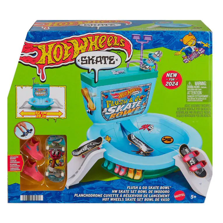 Hot Wheels Skate Flush & Go Skate Bowl termékfotó