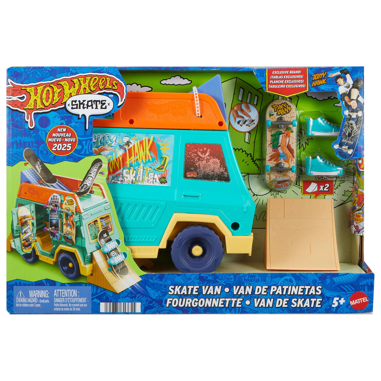 Hot Wheels Skate dodávka s herným setom produktová fotografia