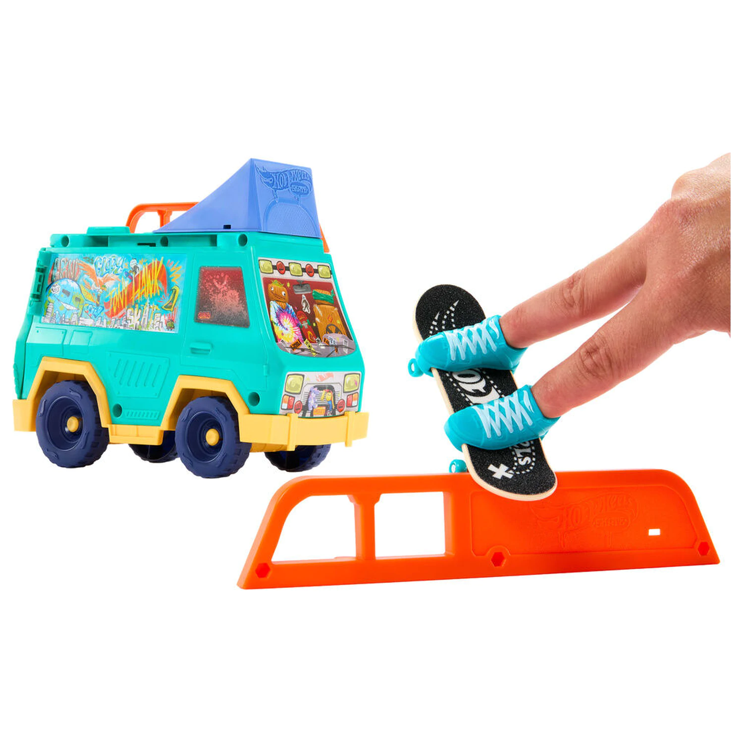 Hot Wheels Skate dodávka s herným setom produktová fotografia