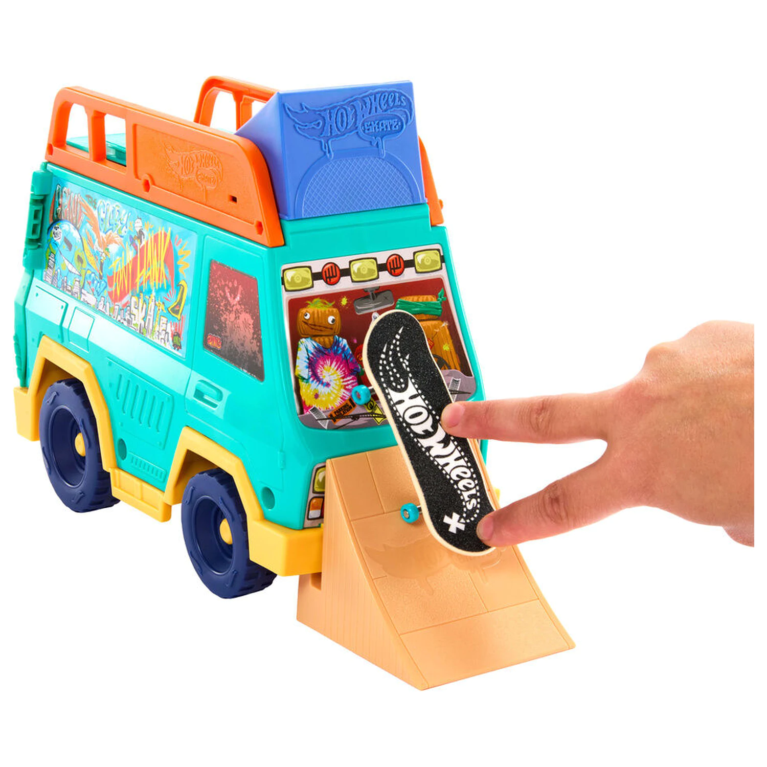 Hot Wheels Skate dodávka s herným setom produktová fotografia