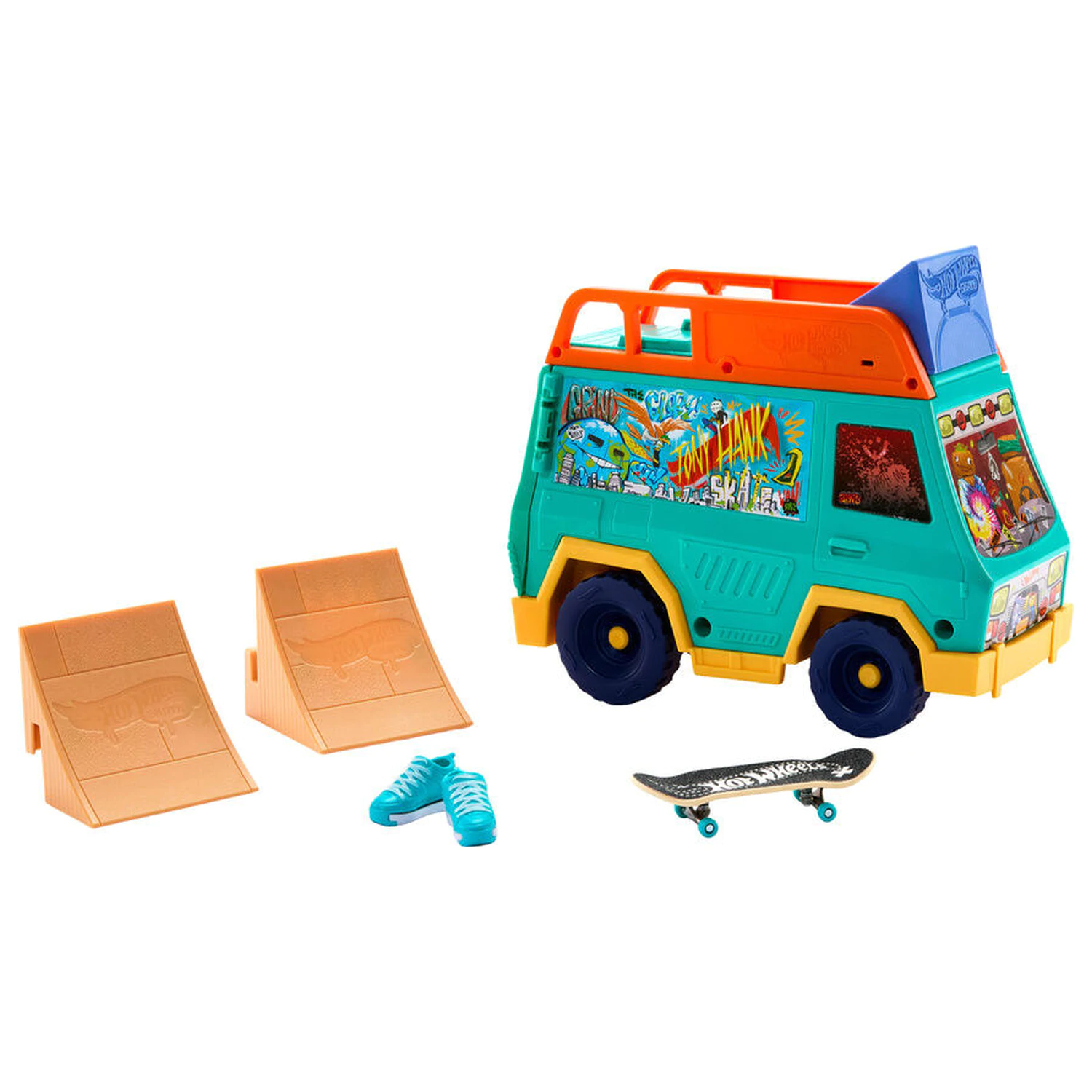 Hot Wheels Skate dodávka s herným setom produktová fotografia
