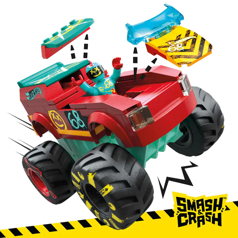 Hot Wheels Smash & Crash Demo Derby Extreme Trick Course MEGA Construx MEGA stavebnica produktová fotografia