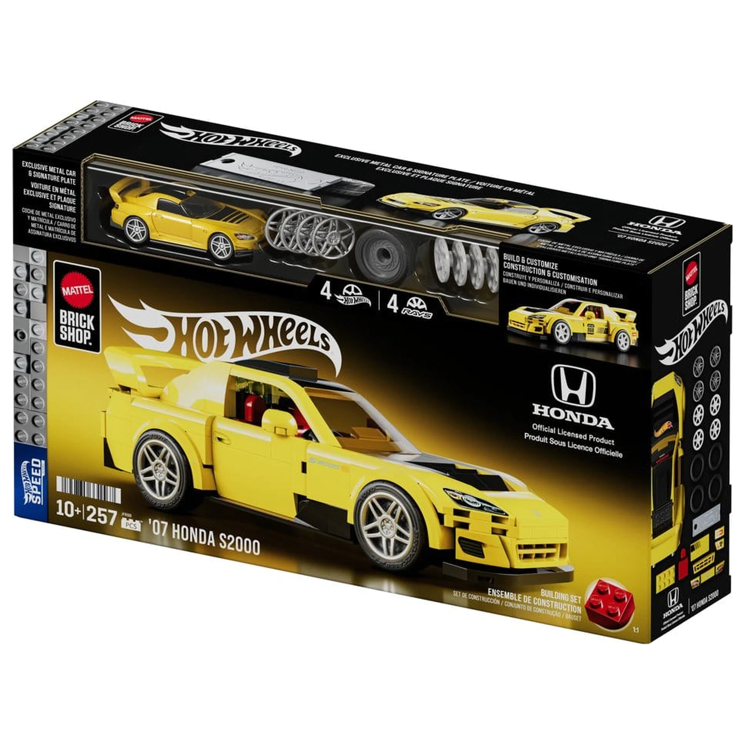 Hot Wheels Speed Series Mattel Brick Shop Stavebnica 1/32 '07 Honda S2000 produktová fotografia