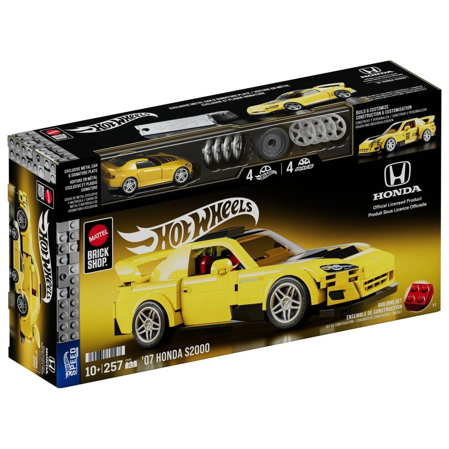 Hot Wheels Speed Series Mattel Brick Shop Stavebnica 1/32 '07 Honda S2000 produktová fotografia