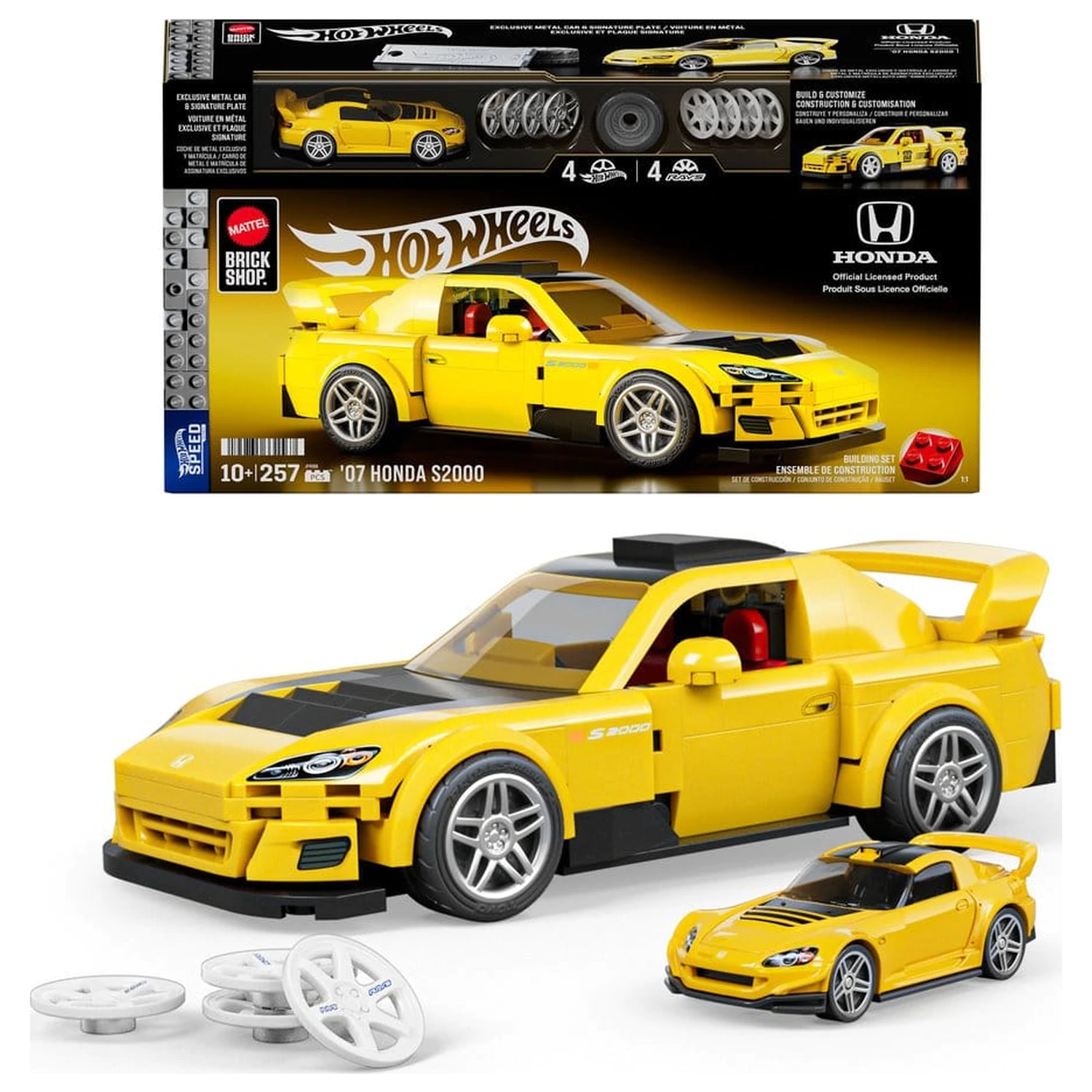 Hot Wheels Speed Series Mattel Brick Shop Stavebnica 1/32 '07 Honda S2000 produktová fotografia
