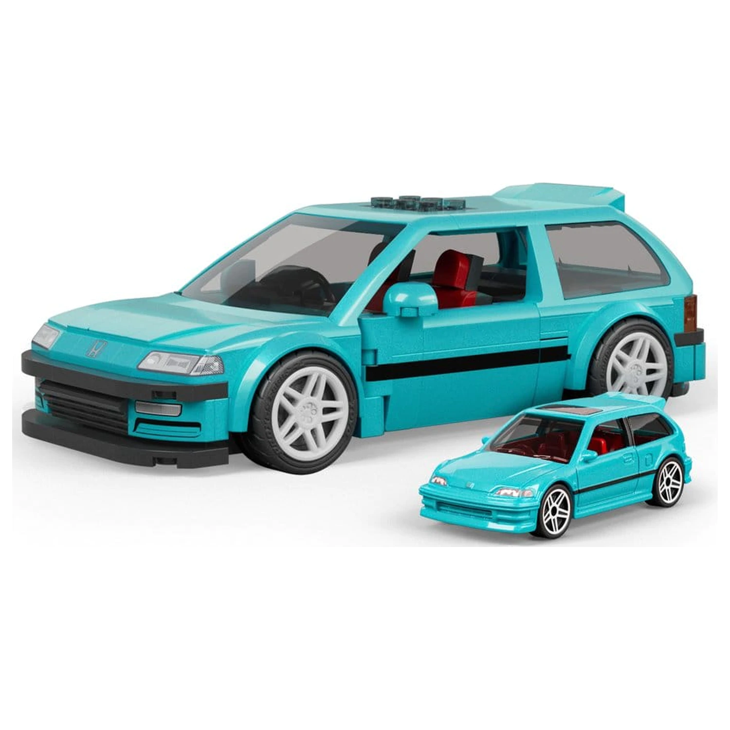 Hot Wheels Speed Series Mattel Brick Shop Stavebnica 1/32 Custom ’90 Honda Civic EF produktová fotografia