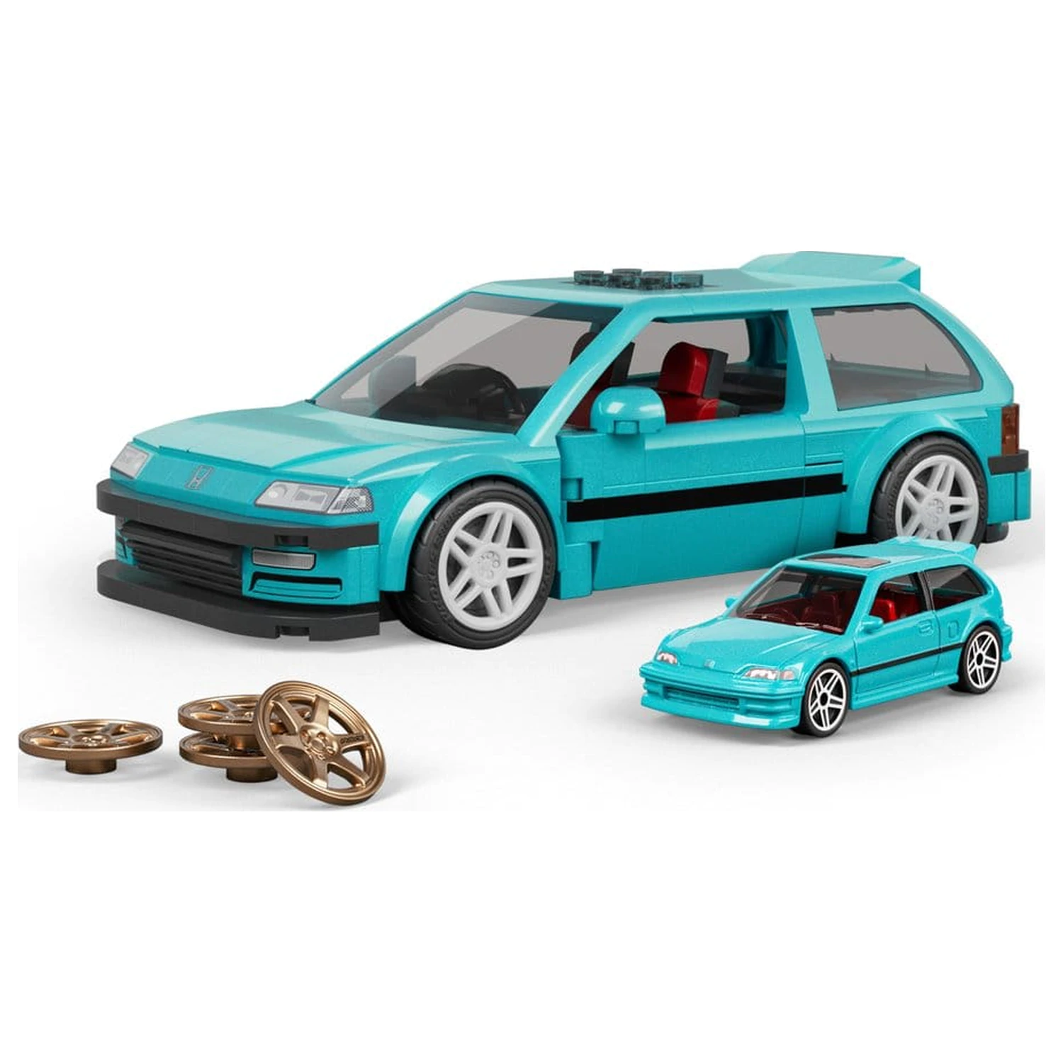 Hot Wheels Speed Series Mattel Brick Shop Stavebnica 1/32 Custom ’90 Honda Civic EF produktová fotografia