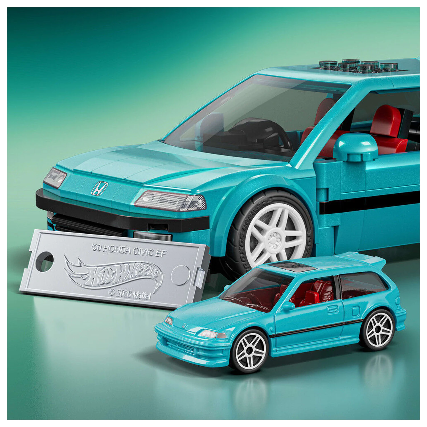 Hot Wheels Speed Series Mattel Brick Shop Stavebnica 1/32 Custom ’90 Honda Civic EF produktová fotografia