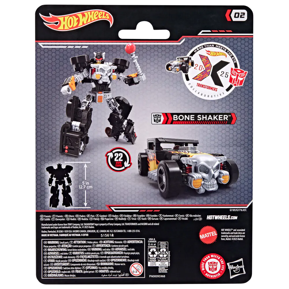Hot Wheels Transformers Bone Shaker auto produktová fotografia