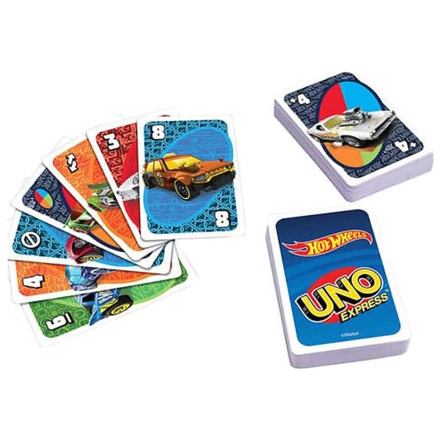 Hot Wheels UNO kartová hra produktová fotografia
