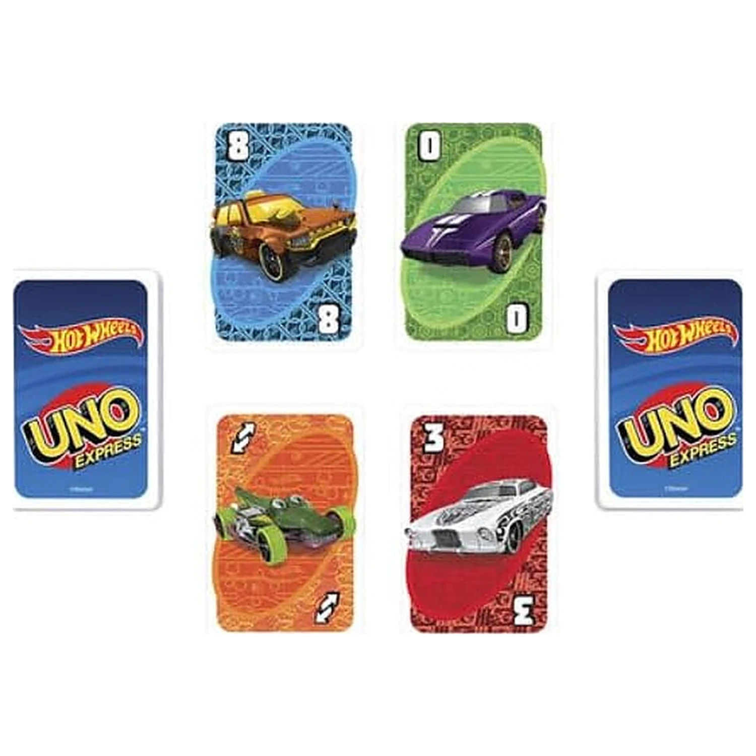 Hot Wheels UNO kartová hra produktová fotografia