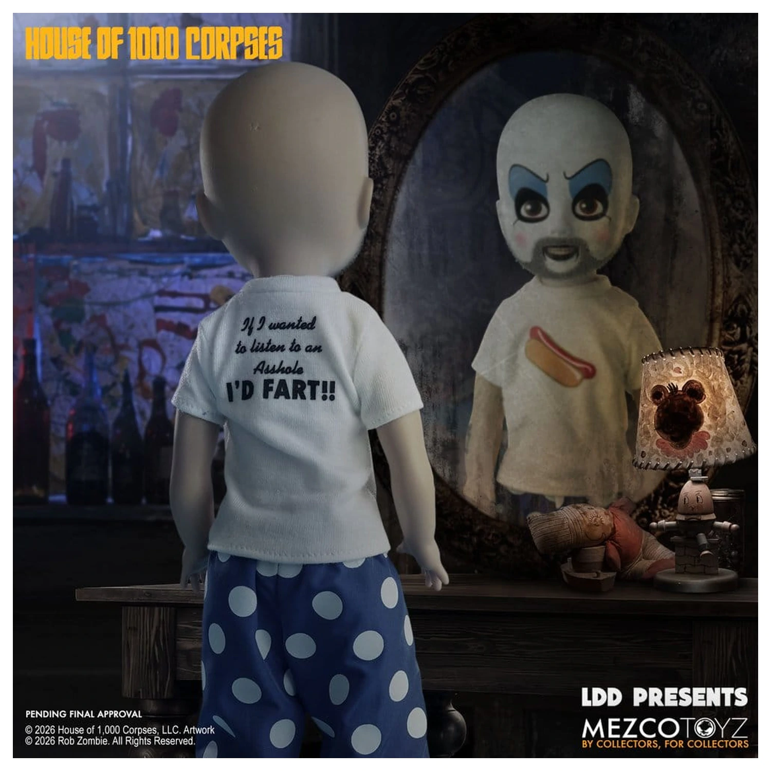 House of 1000 Corpses LDD Presents Bábika Captain Spaulding 25 cm produktová fotografia