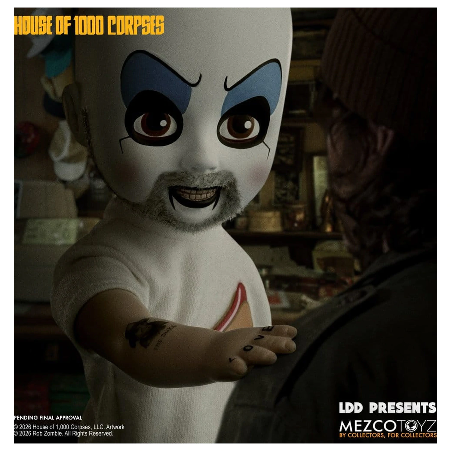 House of 1000 Corpses LDD Presents Bábika Captain Spaulding 25 cm produktová fotografia