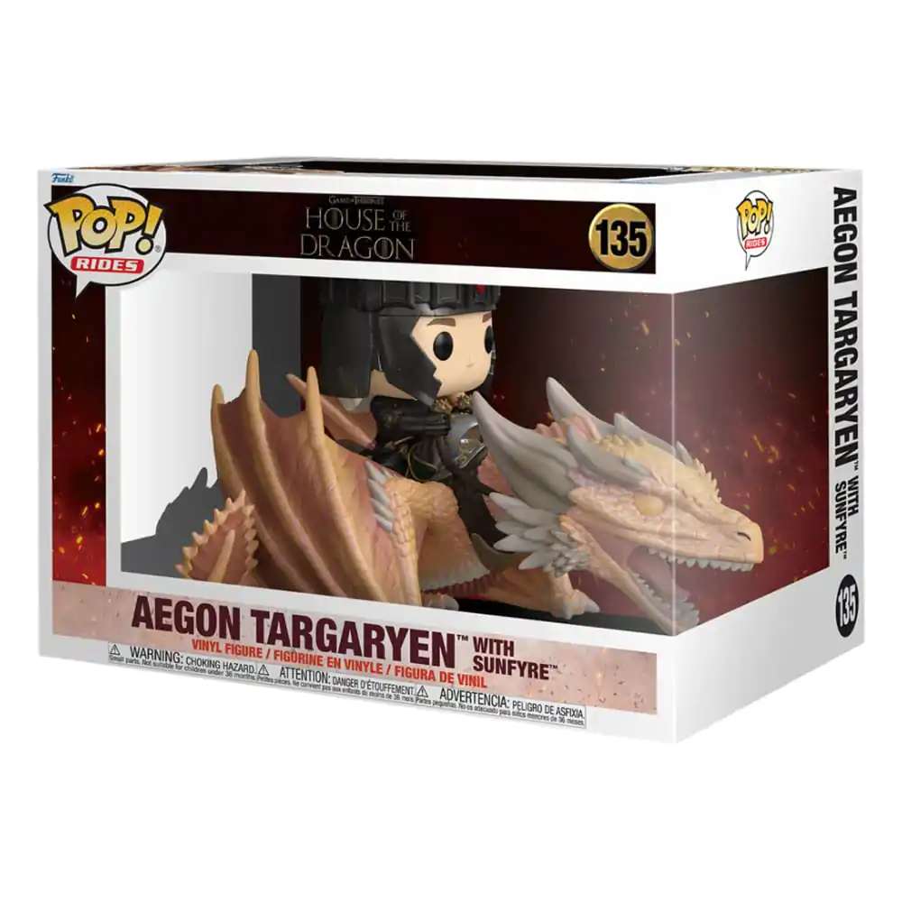 House of the Dragon Funko POP! Rides Vinylová figúrka Aegon Targaryen w/ Sunfyre 14 cm produktová fotografia