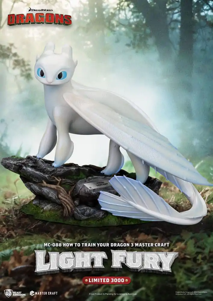 How To Train Your Dragon 3 Master Craft Statue Light Fury 29 cm termékfotó