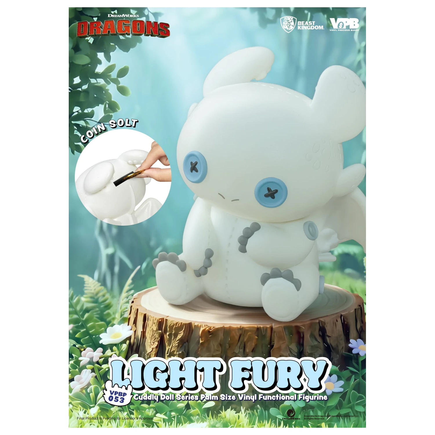 How To Train Your Dragon Light Fury Bank Vinylová figúrka 11.2cm produktová fotografia