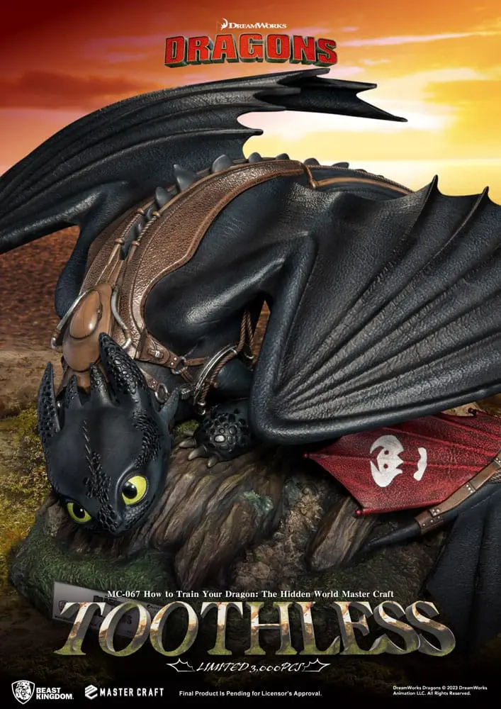 Soška How To Train Your Dragon Master Craft Toothless 24 cm produktová fotografia