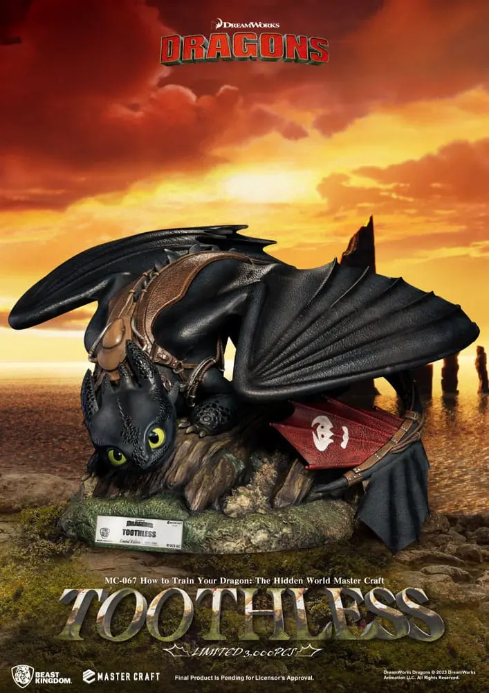 Soška How To Train Your Dragon Master Craft Toothless 24 cm produktová fotografia