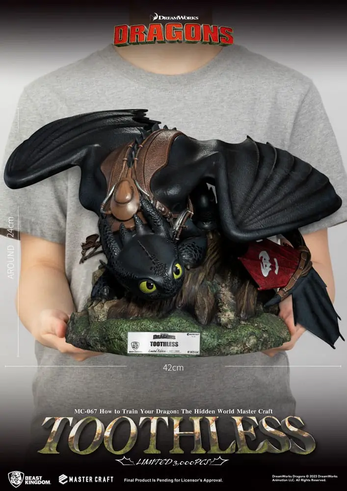 Soška How To Train Your Dragon Master Craft Toothless 24 cm produktová fotografia