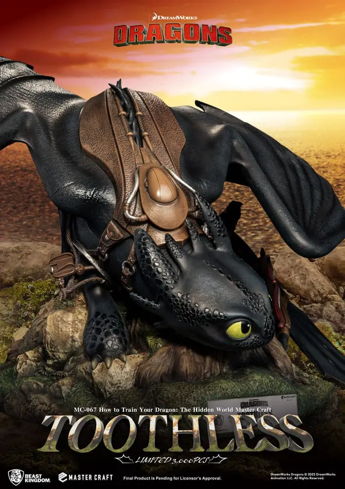 Soška How To Train Your Dragon Master Craft Toothless 24 cm produktová fotografia