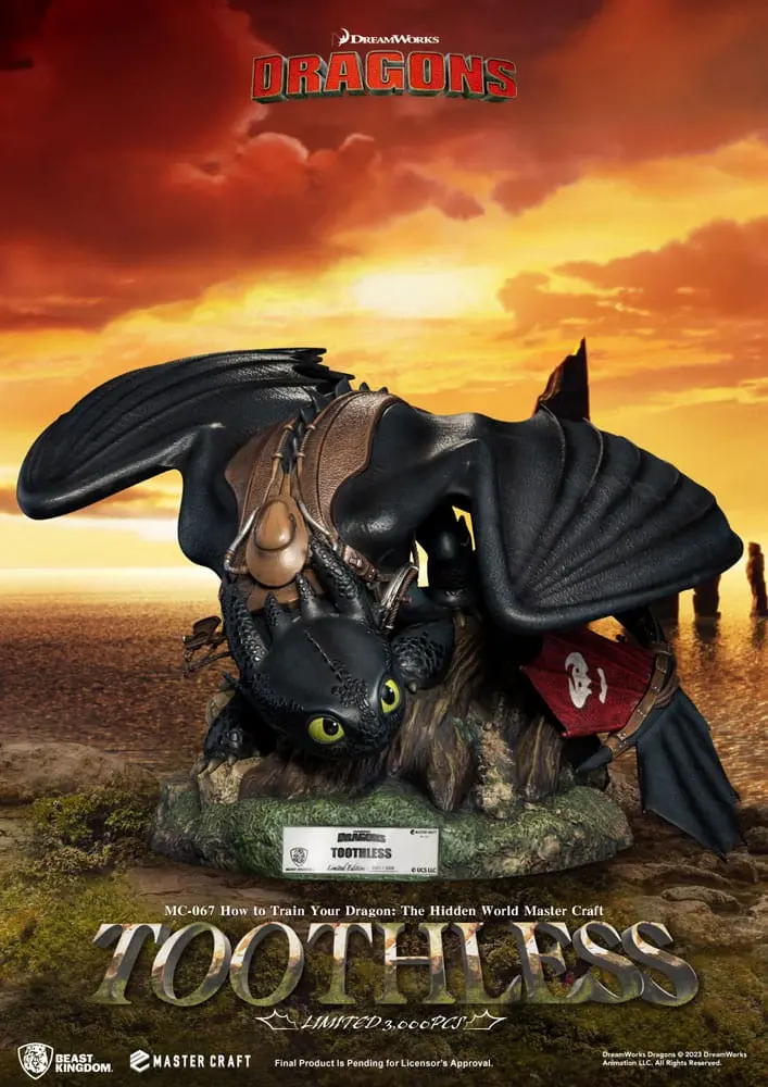 Soška How To Train Your Dragon Master Craft Toothless 24 cm produktová fotografia