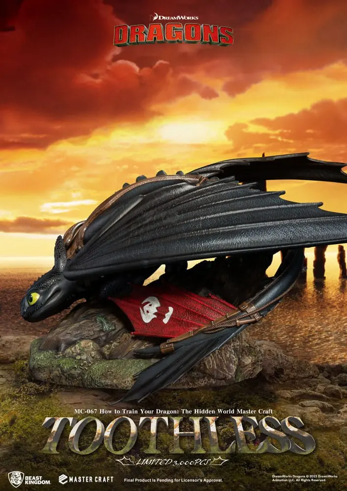 Soška How To Train Your Dragon Master Craft Toothless 24 cm produktová fotografia