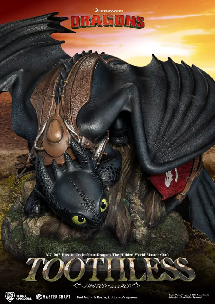 Soška How To Train Your Dragon Master Craft Toothless 24 cm produktová fotografia