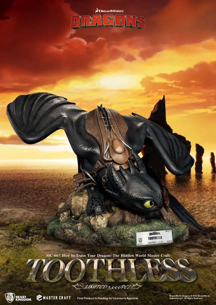 Soška How To Train Your Dragon Master Craft Toothless 24 cm produktová fotografia