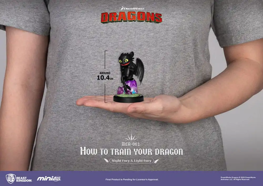How To Train Your Dragon Mini Egg Attack Figúrky 2-Pack Night Fury & Light Fury 10 cm produktová fotografia