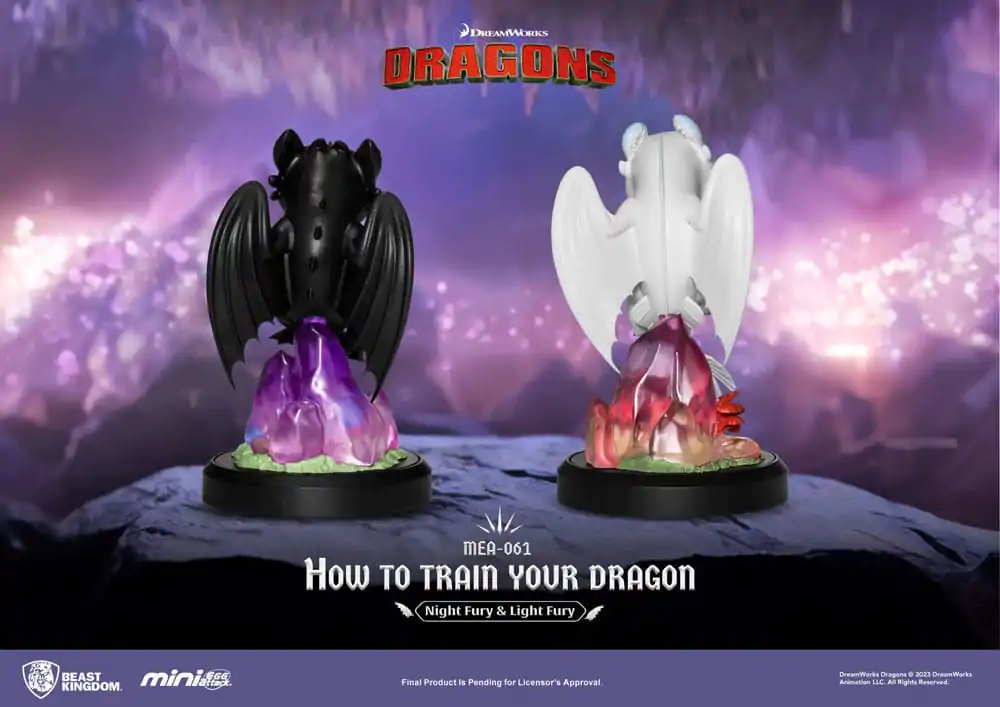 How To Train Your Dragon Mini Egg Attack Figúrky 2-Pack Night Fury & Light Fury 10 cm produktová fotografia